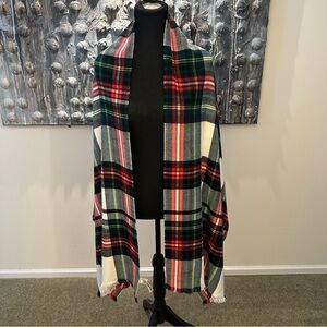 ⭐️ GAP Colorful Tartan Scarf Shawl